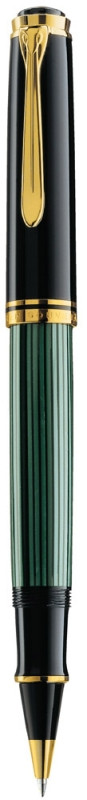 Roller Souveran R800, accesorii placate cu aur, corp negru-verde