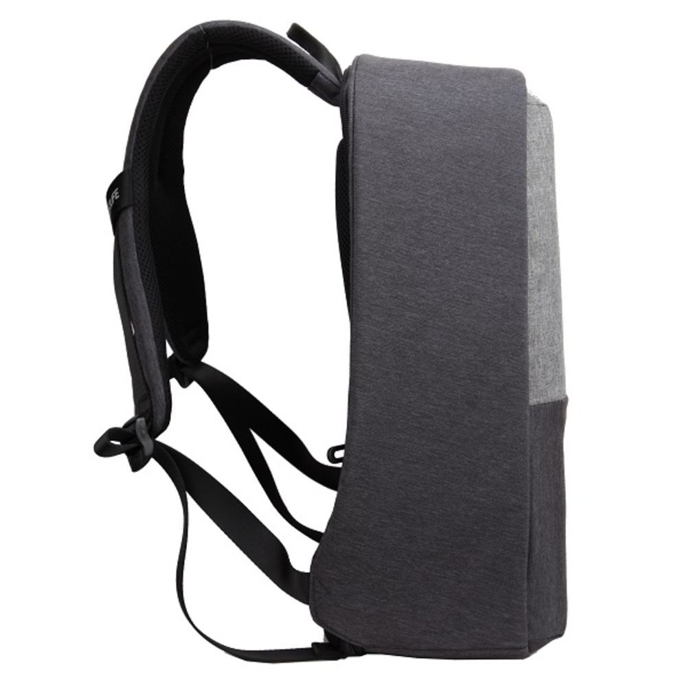 Rucsac Bestlife Travel Safe - gri/gri inchis - laptop 16 inch, charge pentru USB si TypeC conectori - 1 | YEO