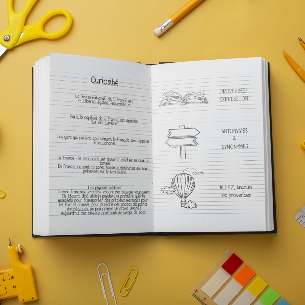 Scrib’s Joy cu dichis - Franceză - A4 Studențesc - 290 x 205 mm - 3 | YEO