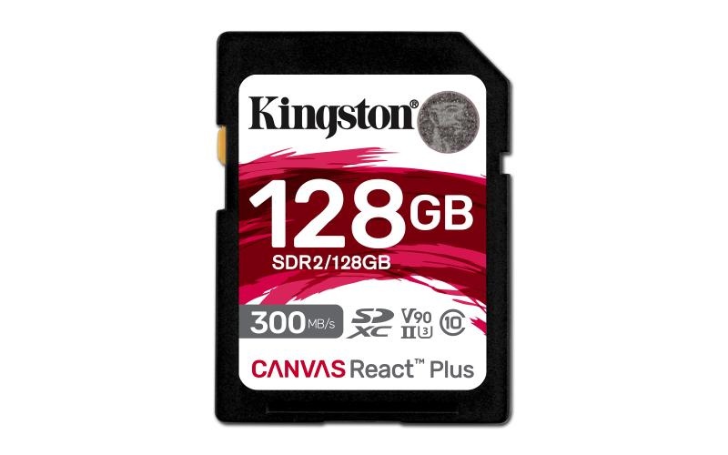 SD Card Kingston, 128GB, Canvas React Plus, SDHC Card - 1 | YEO