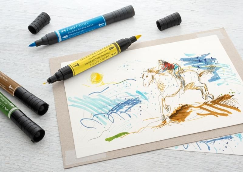 Set 10 Buc Faber-Castell Pitt Artist Pen Dual Marker - 2 | YEO