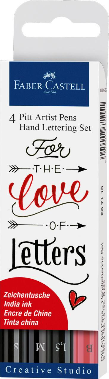 Set 4 markere Faber-castell Pitt artist pen For The Love Of Letters