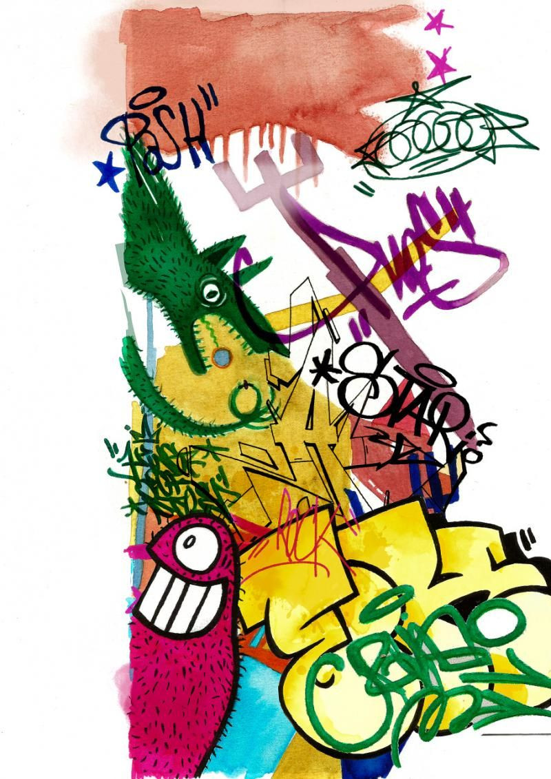 Set markere solubile 2 capete Faber-castell graffiti goldfaber, 6 buc/set - 2 | YEO