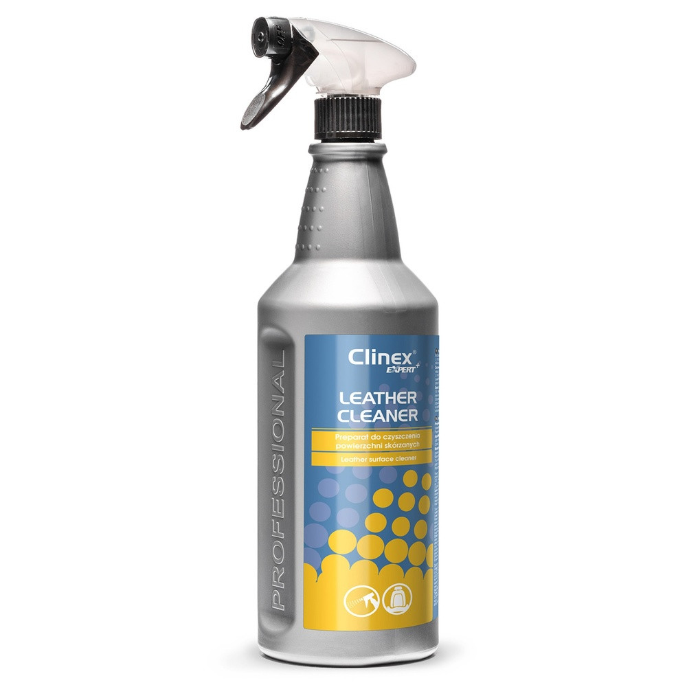 Soluție pentru curățare suprafețe din piele naturală Clinex, cu pulverizator, 1 litru