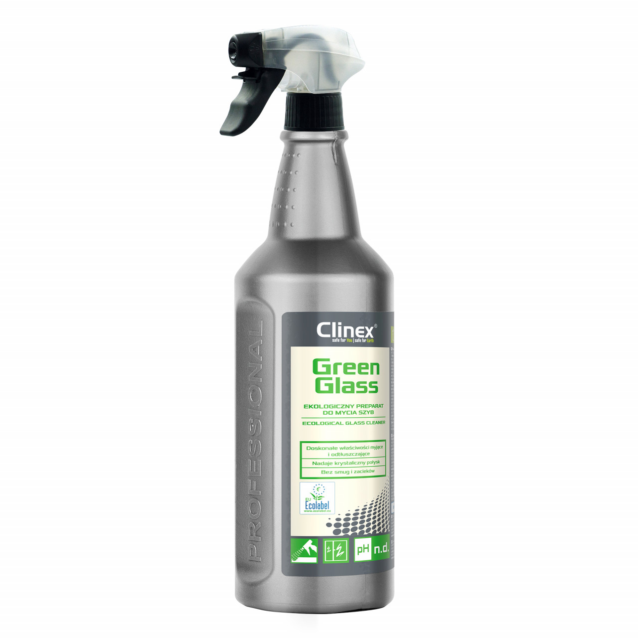 Soluție pentru spălat geamuri cu pulverizator Clinex Green Glass, 1l