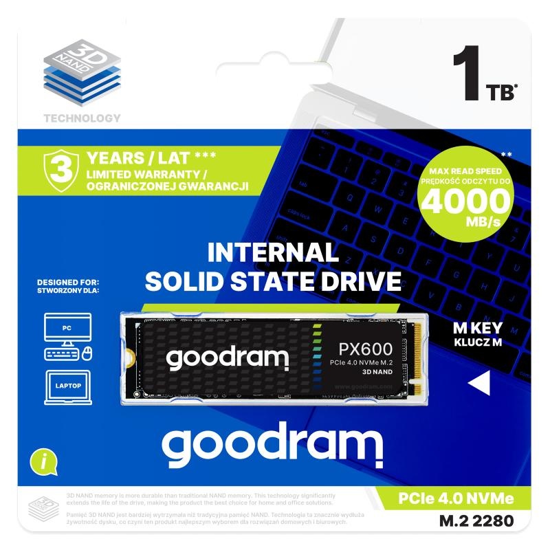 SSD Goodram PX500, 256GB, NVMe, M.2 - 3 | YEO