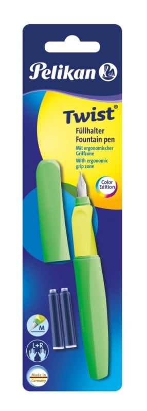 Stilou Twist verde neon, Pelikan
