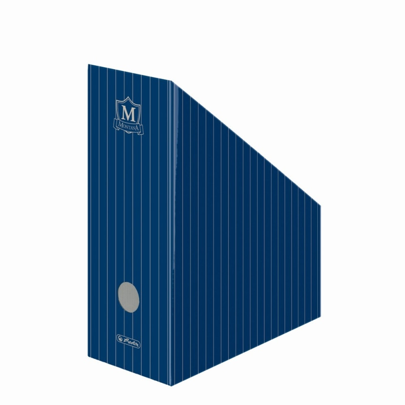 Suport dosare carton Herlitz Montana A4 albastru