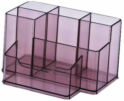 Suport plastic pentru accesorii de birou, 105 x 85 mm