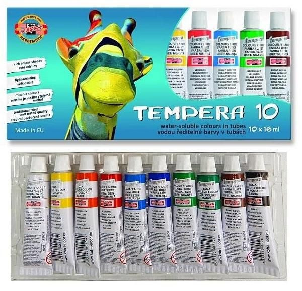 Tempera KHN 10/set GIRAFA 16ml