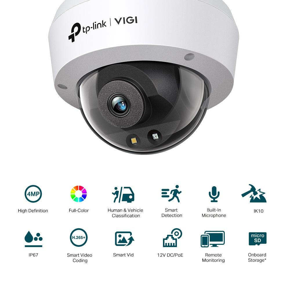TP-LINK VIGI 4MP DOME NTW CAMERA 2.8MM - 1 | YEO