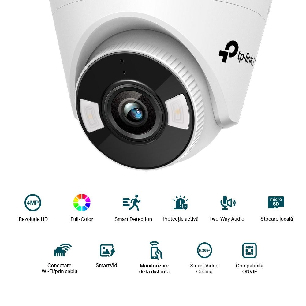 TP-LINK VIGI 4MP TURRET NTW CAMERA 4MM - 1 | YEO