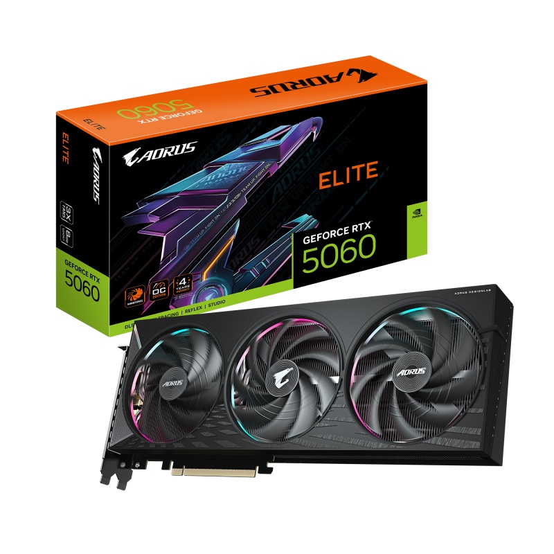 VGA GIGABYTE AORUS RTX 5060 ELITE 8GB