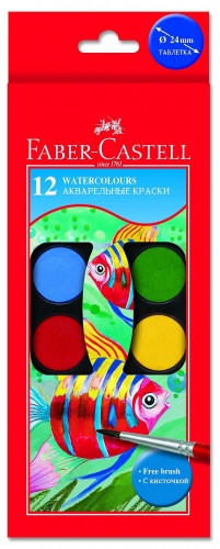 Acuarele Faber - Castell 12/set 24mm Acuarele Faber - Castell 12/set 24mm