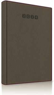 Agenda datata 2024 RO A5, 352 pagini, coperta din piele sintetica, Premium Deluxe Alghero - 1 | YEO