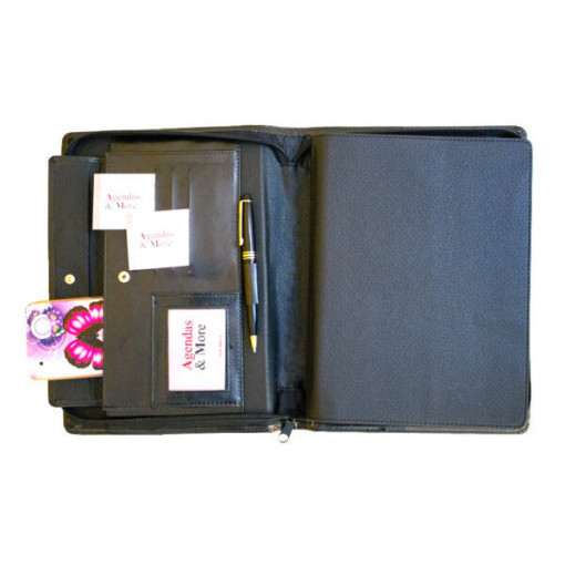 Agendă de lux cu fermoar Lore, 17 x 24 cm - 4 | YEO