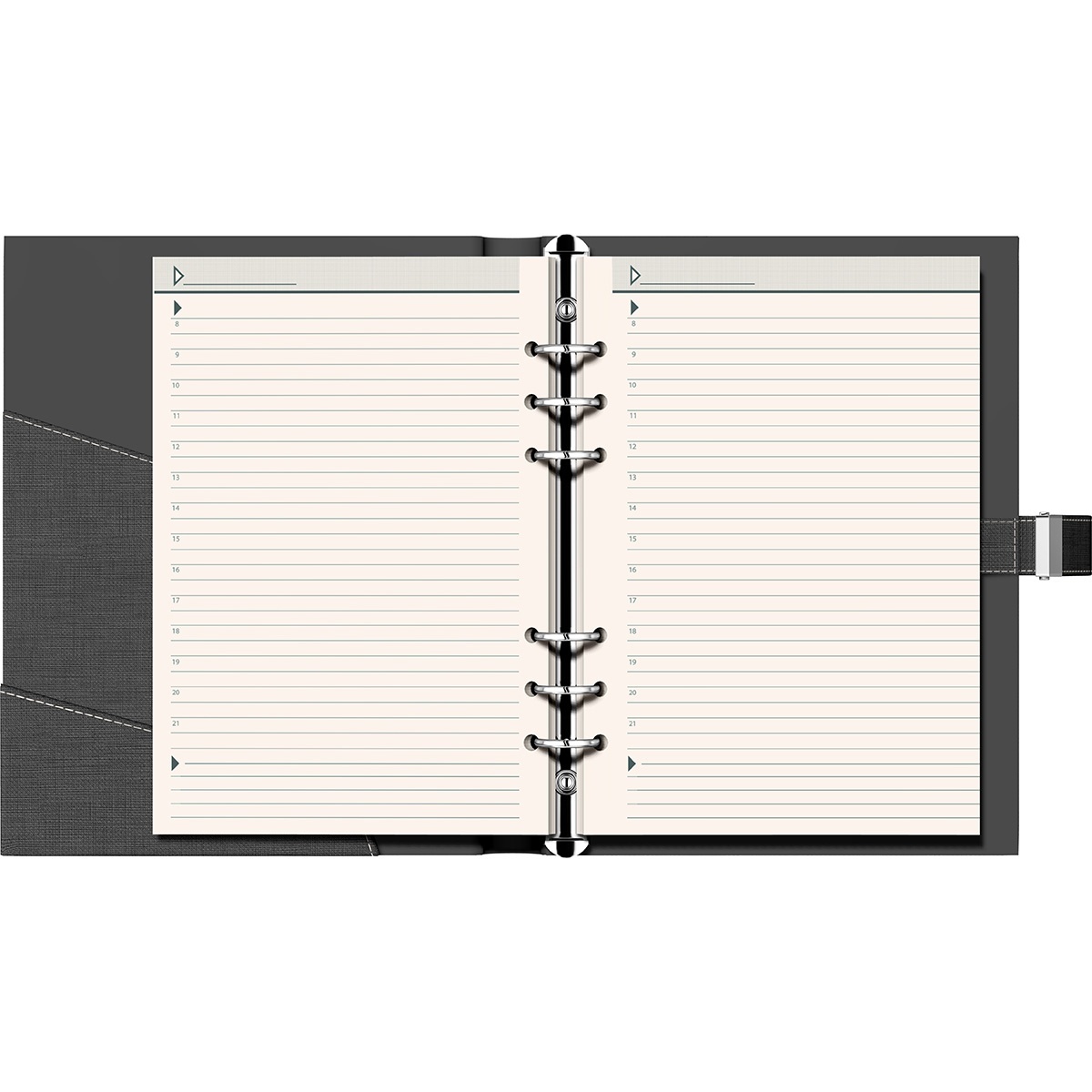 Agendă nedatată Precision Trend, A5, 270 pagini, 80 g/mp, 6 inele - 1 | YEO