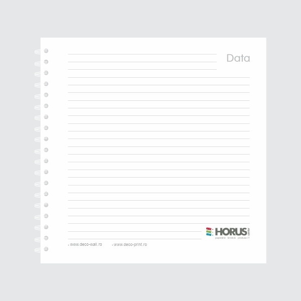 Agendă personalizată, 21x21cm, copertă carton și folie - 3 | YEO