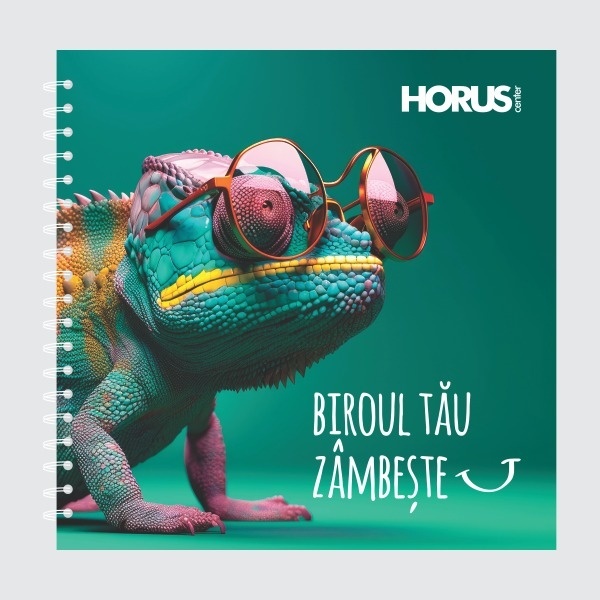 Agendă personalizată, 21x21cm, copertă Mucava - 1 | YEO