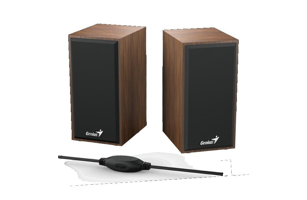 Boxe Genius SP-HF180 cu fir, maro - 1 | YEO