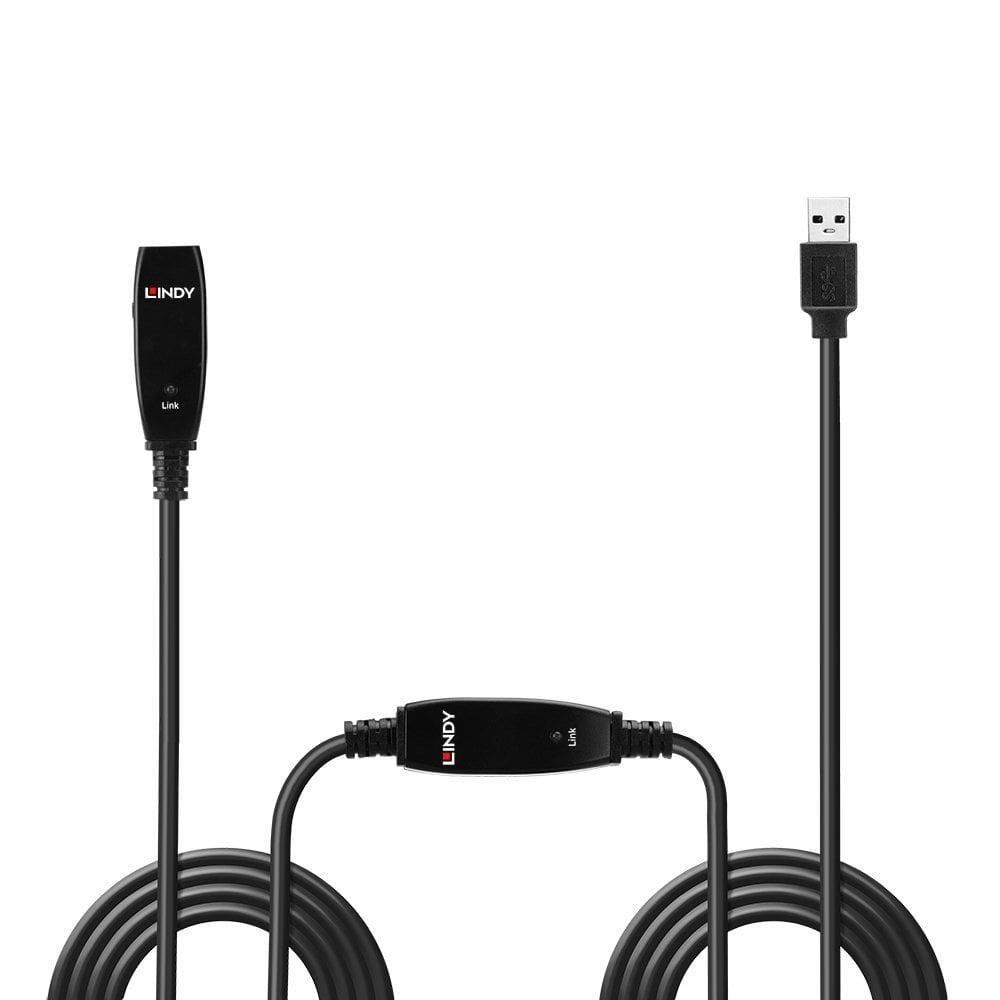 Cablu Lindy 15m USB 3.0 Active Extension - 2 | YEO