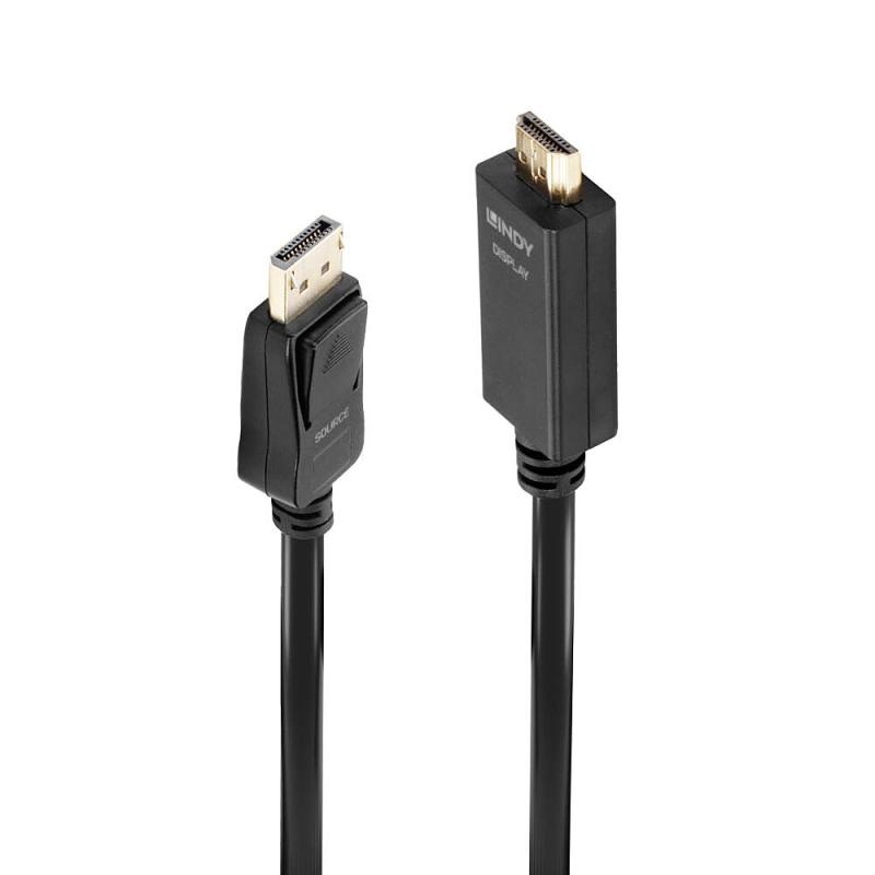 Cablu Lindy 5m DisplayPort to HDMI 10.2G - 3 | YEO