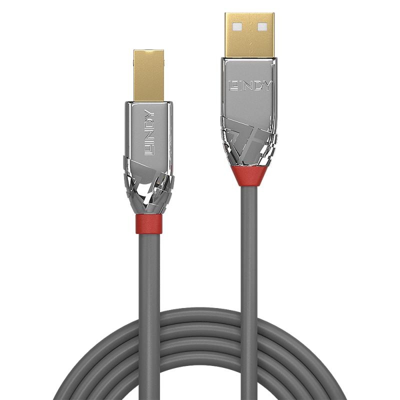 Cablu Lindy 5m USB 2.0 Type A to B, Cromo Line - 4 | YEO