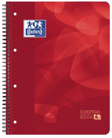 Caiet cu spirala A4+, OXFORD School Projectbook, 4cul x30 file-90g/mp, Scribzee, coperta PP-mate