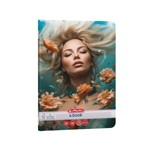 Caiet Herlitz motiv Beauty, A5, 48 file, pătrățele - 1 | YEO