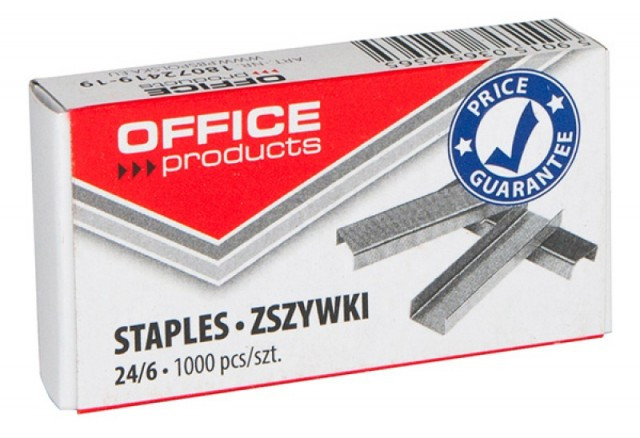Capse 24/6 Office Products, 1000/cutie