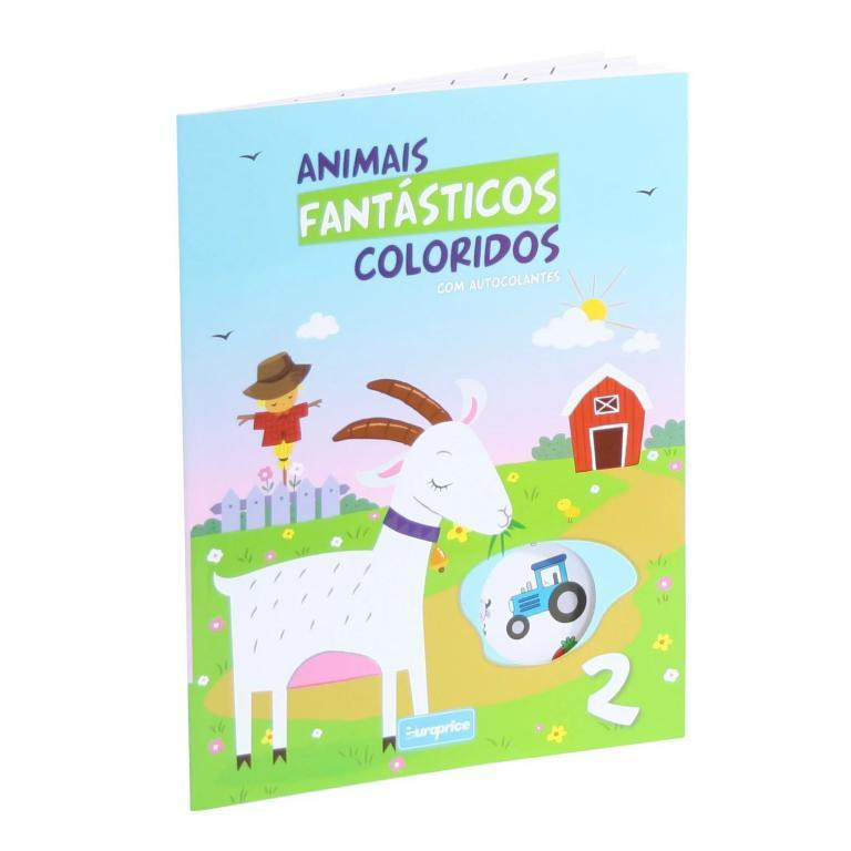 Carte de colorat - Animale Fantastice 2 + Autocolante