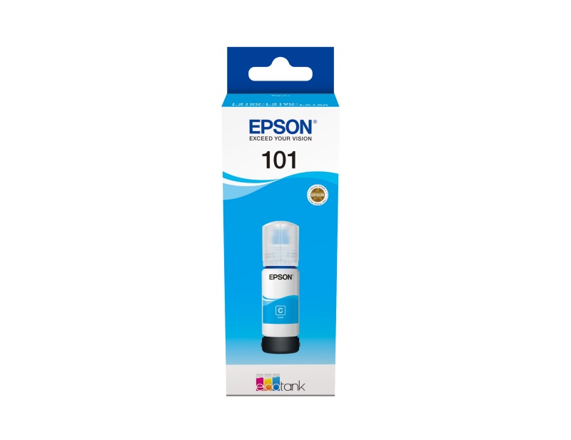 Cartus cerneala Epson 101 ECOTANK , cyan, capacitate 70ml, pentru L6170, L4160, L4150, L6190 - 1 | YEO