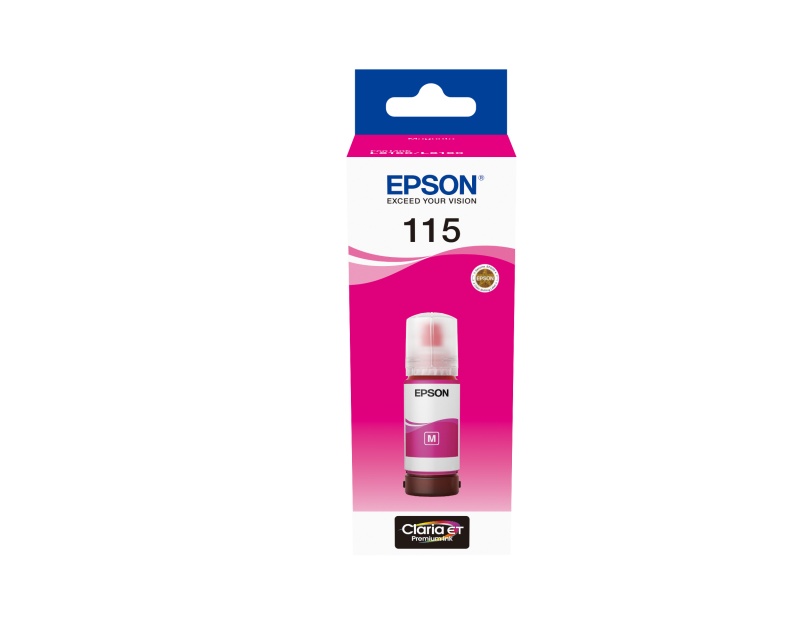 Cartus cerneala Epson 115, magenta, capacitate 70ml / 6200 pagini, compatibil cu: Epson EcoTank L8160, - 1 | YEO
