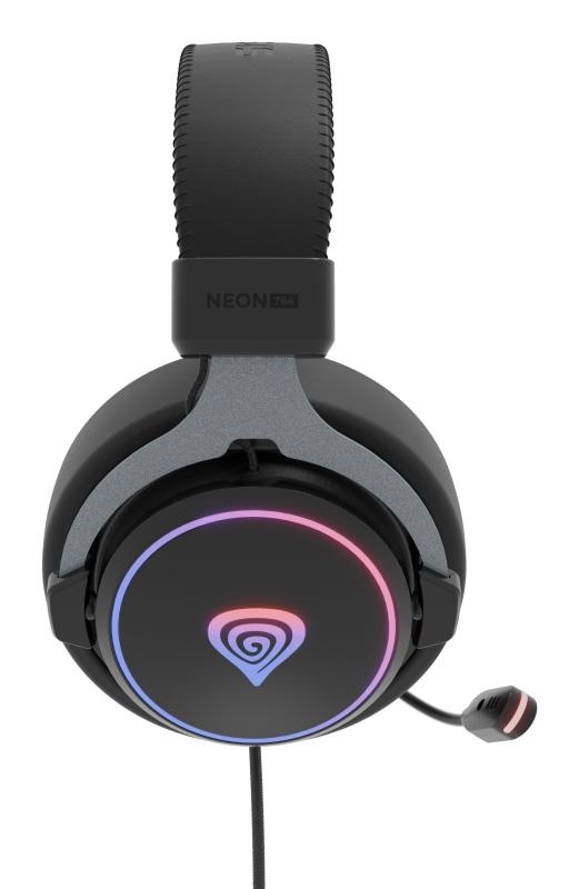 Genesis Casti cu fir Neon 764 negru
