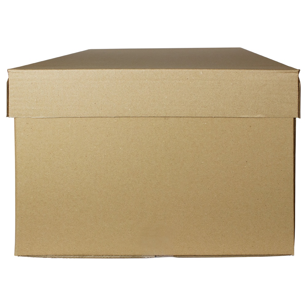 Container arhivare, carton ondulat, 538 x 395 x 283 mm (poate stoca 7 bibliorafturi de 7.5cm sau 3 cutii arhivare de 15cm) - 1 | YEO