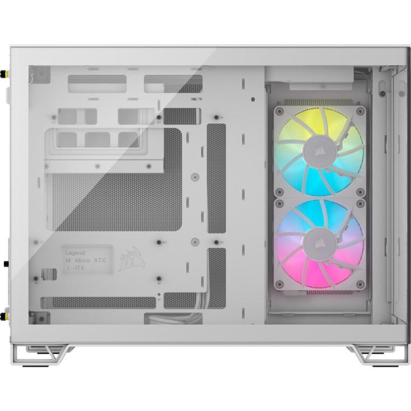 CR Case iCUE 2500X RGB Micro ATX White - 2 | YEO