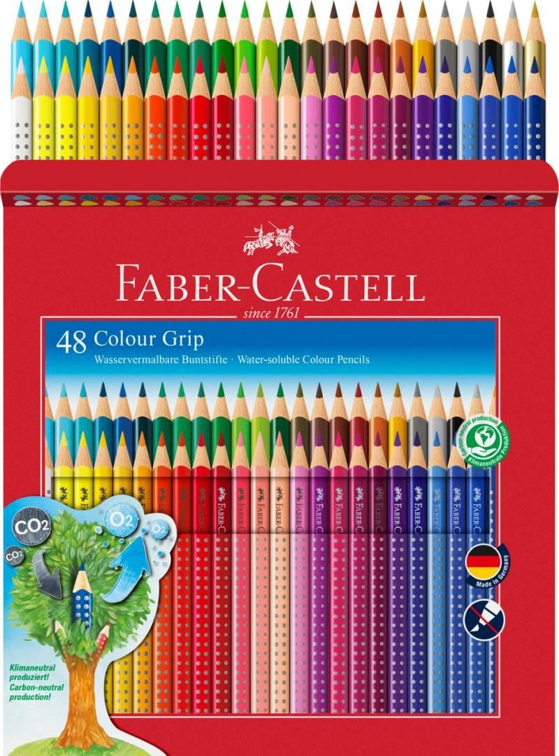 CREIOANE COLORATE 48 CULORI GRIP FABER-CASTELL - 2 | YEO