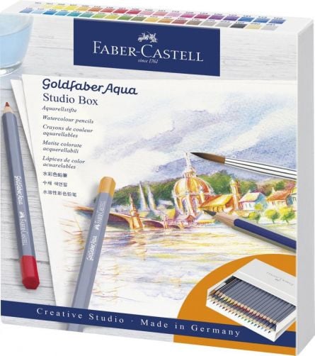 Creioane Colorate Aquarelle 38+2 culori Goldfaber Studio Faber