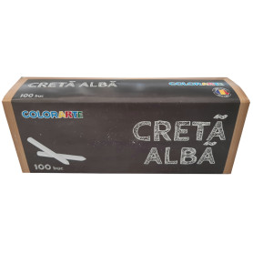 Creta alba scolara set 100 bucati Colorarte