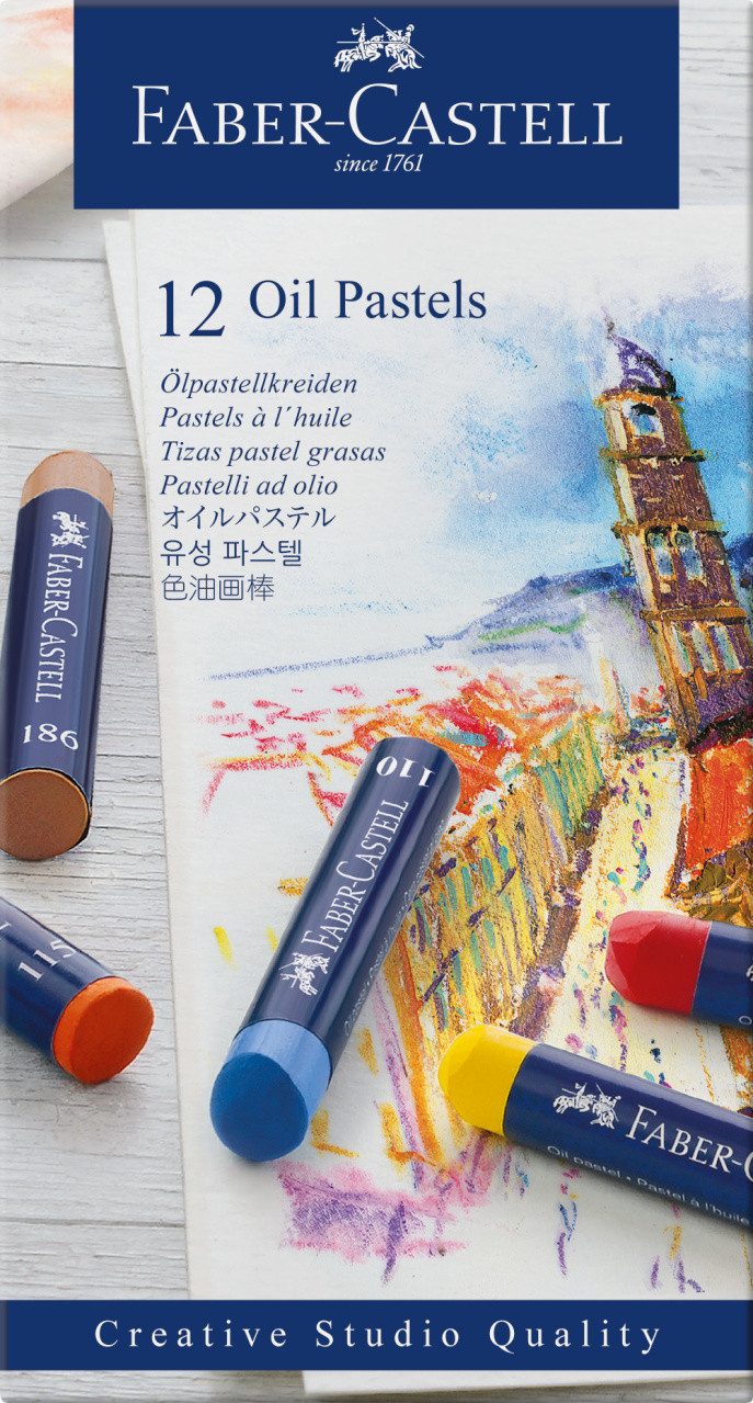 Culori Faber Castell 12/set ulei pastel