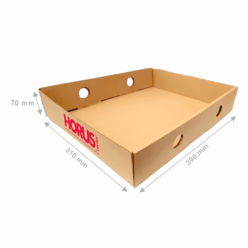 Cutie carton lădiță, 390x310x70 mm