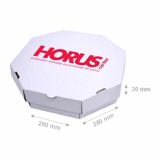 Cutie carton pentru pizza, 280x280x30 mm