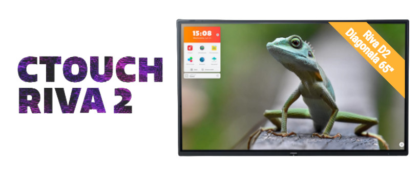 Display Interactiv Smart CTOUCH Riva D2 cu diagonala de 86