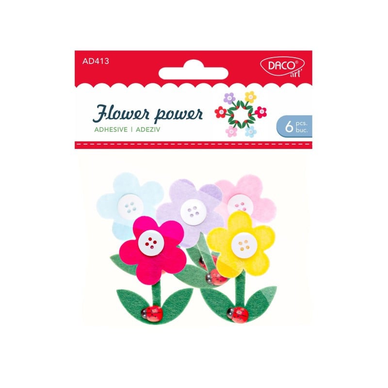 Flower Power Fetru -Accesorii Craft Daco