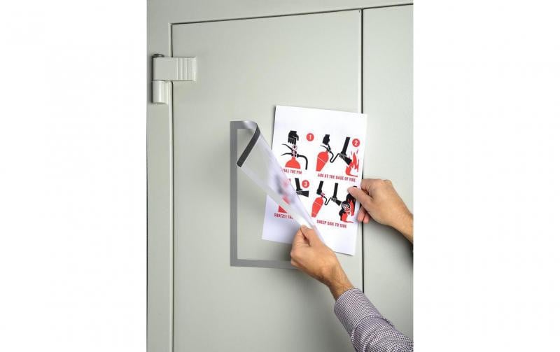Folie magnetică Exacompta A4 reutilizabilă margine argintie - 1 | YEO