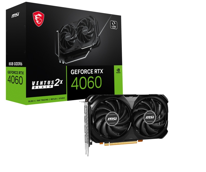GeForce RTX 4060 VENTUS 2X BLACK 8 GB