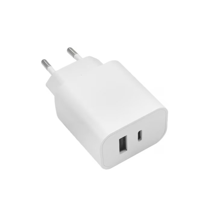 Incarcator retea, MaXlife, Incarcare rapida, BSB-C + port USB, 20 W, MXTC-06, Alb - 2 | YEO