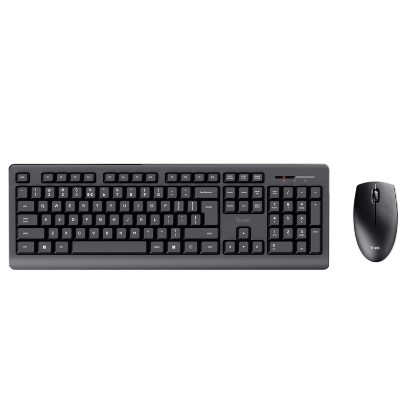 Kit Trust Primo mouse+tastatura, negru - 2 | YEO