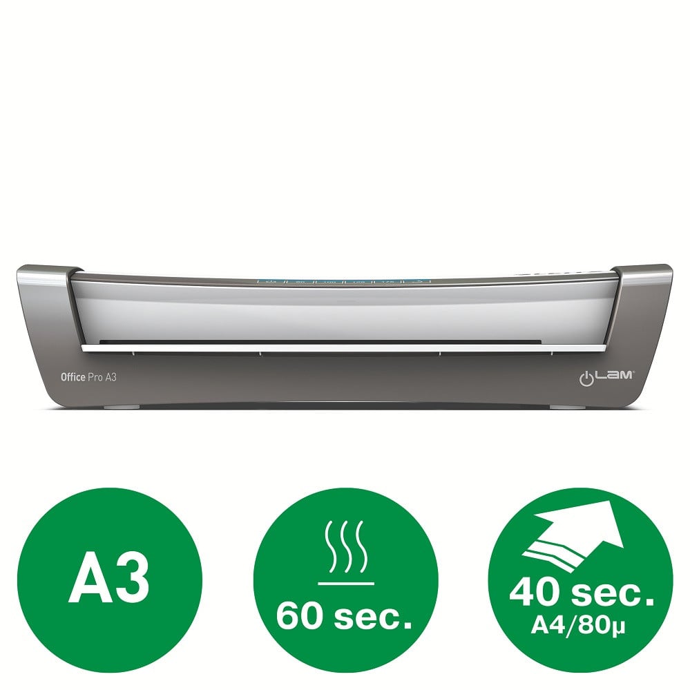 Laminator A3 Leitz iLAM Office Pro, kit folii laminare inclus, alb