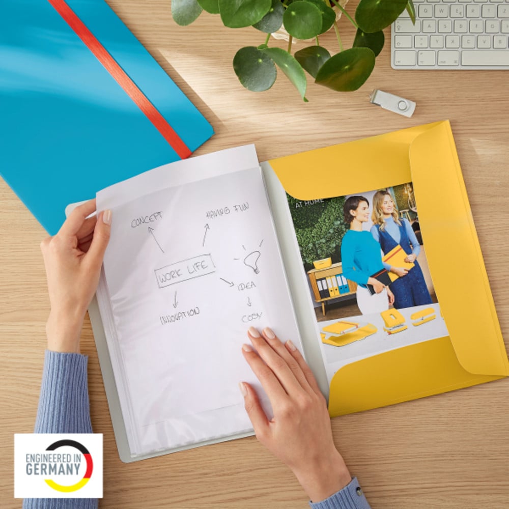Mapa prezentare Leitz Cosy A4 cu 20 de folii și copertă moale